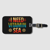 ビタミンシーボートセーリングクルーズ海アドベンチャー ラゲッジタグ (正面横)