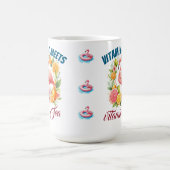 ビタミンCとトロピカルフラミンゴの海 コーヒーマグカップ (中央)