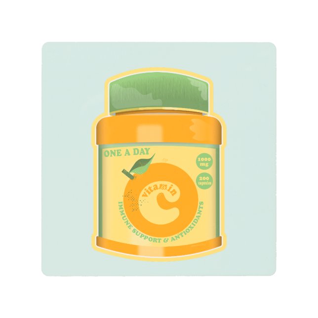 ビタミンCウェルネス メタルプリント (正面)