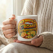ビタミンCポップアートシトラスブレンド コーヒーマグカップ