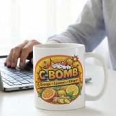 ビタミンCポップアートシトラスブレンド コーヒーマグカップ
