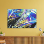 ビタミンC、クエン酸、ポラリズで見られる結晶 キャンバスプリント (インサイチュ (リビング))