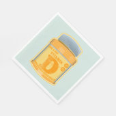 ビタミンDカプセルの健康と幸福 スタンダードランチョンナプキン (角)