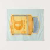 ビタミンDカプセルの健康と幸福 タペストリー (正面(横))