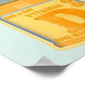 ビタミンDカプセルの健康と幸福 ポスター (角)