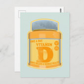 ビタミンDカプセルの健康と幸福 ポストカード (正面/裏面)