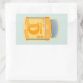 ビタミンDカプセルの健康と幸福 長方形シール (バッグ)