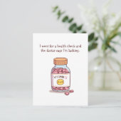 ビタミンUのバレンティおもしろいンの日が欠けている ポストカード (スタンド正面)