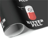 ビターおもしろいピルメディシンPun Dark BG ラッピングペーパー (ロールコーナー)