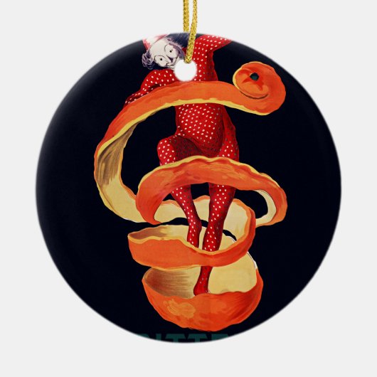 ビターカンパリバイカッピエロ セラミックオーナメント (正面)