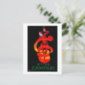 ビターカンパリヴィンテージポスターEurope ポストカード (スタンド正面)