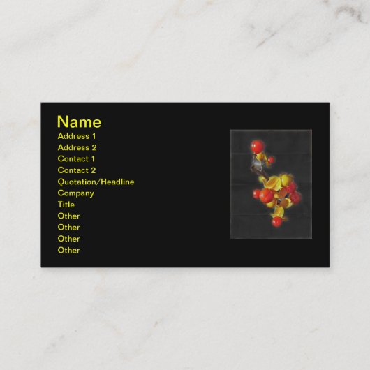 ビタースイートベリー – 秋美しい 名刺 (正面)