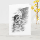 ビタースウィートエンジェルグリーティングカード カード (黄色い花)