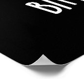 ビターチョコレートキャンディおもしろいプンダークBG ポスター (角)