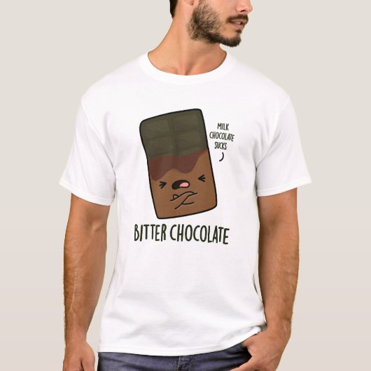 ビターチョコレートキャンディおもしろいープン Tシャツ (正面)