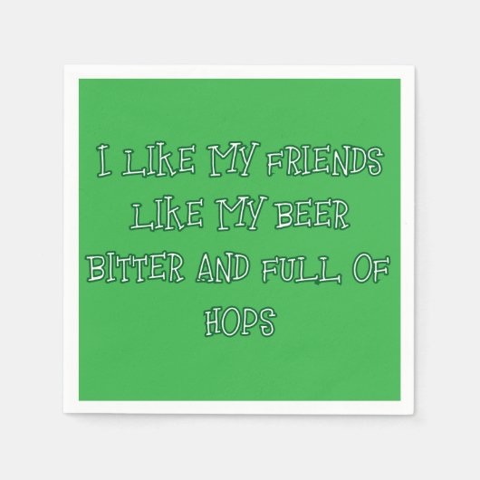 ビタービールが欲しい スタンダードカクテルナプキン (正面)