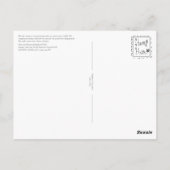 ビターブルーマウンテンウィンターハイキングポストカード ポストカード (裏面)