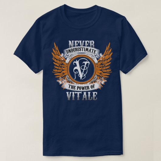 ビターレのネームシャツは～の力を決して過小評価しない Tシャツ (デザイン正面)