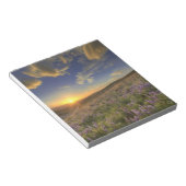 ビターロート山脈と広大な景色の夕焼け ノートパッド (アングル)
