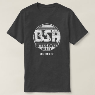 ビター甘い路地(BSAヴィンテージ) BLKロゴ Tシャツ