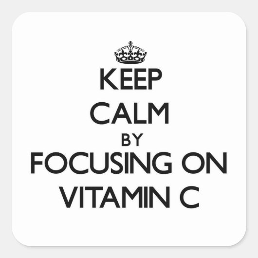 ビタ保ミCに集中して落ち着く スクエアシール (正面)