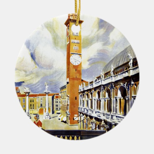 ビチェンツァイタリアのバシリカ会堂Palladiana セラミックオーナメント (正面)