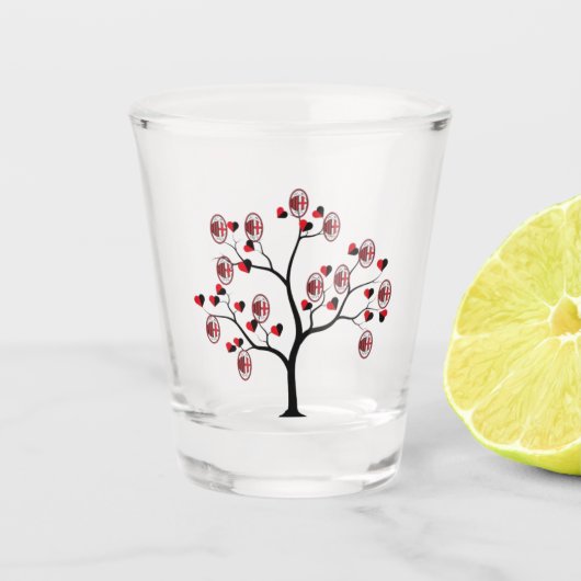 ビチエールミラノカルシオ ショットグラス (正面)