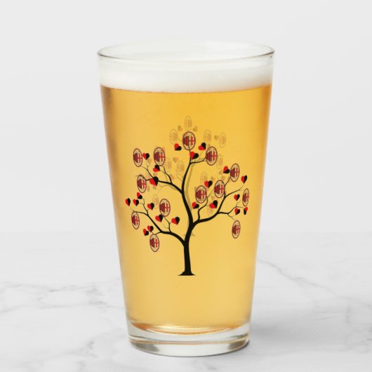 ビチエールミラノカルシオ タンブラーグラス (ドリンク裏面)