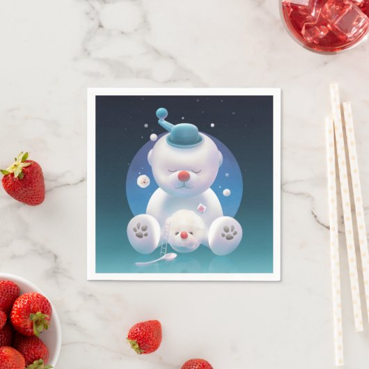 ビチョンアイスシェーバードリームランド スタンダードカクテルナプキン (インサイチュ)