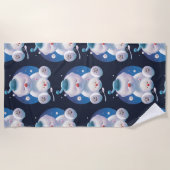 ビチョンアイスシェーバードリームランド ビーチタオル (正面)