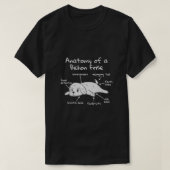 ビチョンフリーズおもしろい犬贈り物の解剖学 Tシャツ (デザイン正面)