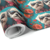 ビチョンフリーズとハートバラバレンタインデー ラッピングペーパー (ロールコーナー)