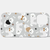 ビチョンフリーズボーンズアンドポーズグレー Case-Mate iPhoneケース (裏面 (横))
