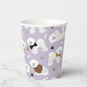 ビチョンフリーズボーンズアンドポーズパープル 紙コップ (裏面)