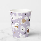 ビチョンフリーズボーンズアンドポーズパープル 紙コップ (右)