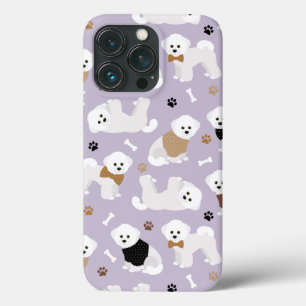 ビチョンフリーズボーンズアンドポーズパープル iPhone 13 PROケース