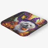 ビチョンフ不気味リースハロウィーン魔女とカボチャ ペーパープレート (傾斜あり)