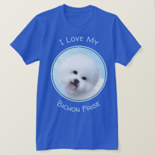 ビチョンフ絵画リーズ-かわいいオリジナルの犬アート Tシャツ