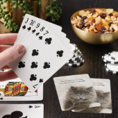 ビッおもしろいクキットン顔猫ミーム トランプ (インサイチュ)