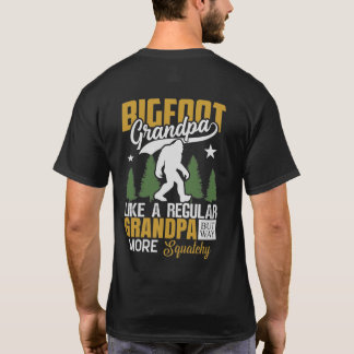 ビッおもしろいクパーソナライズされた足グランパ Tシャツ