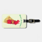 ビッおもしろいクルースター荷物タグ – カスタム文字 ラゲッジタグ (正面横)