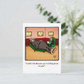 ビッおもしろいク足ユーモアはがき ポストカード (スタンド正面)