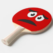 ビッおもしろいク顔ノベルティ 卓球ラケット (正面アングル)