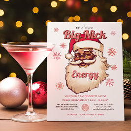 ビッおもしろいグニックエナジーアフリカンサンタパーティー 招待状