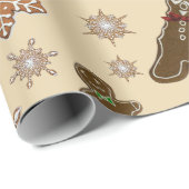 ビッおもしろいテンジンジャーブレッドマン ラッピングペーパー (ロールコーナー)