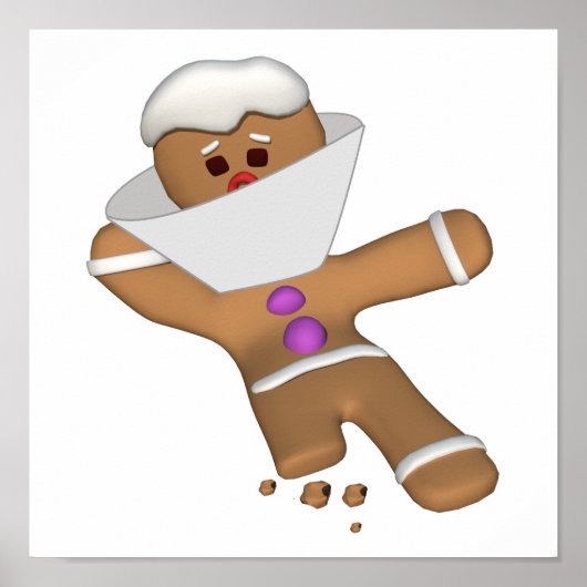 ビッおもしろいトジンジャーブレッドマン ポスター (正面)