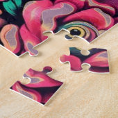 ビッお洒落グアイレトロディバキャット子猫 ジグソーパズル (側面)