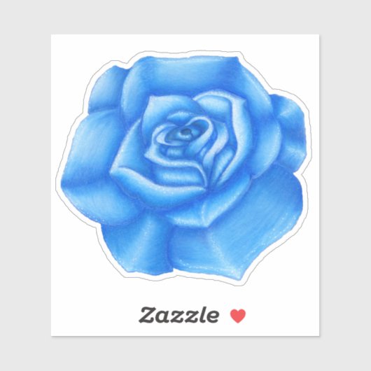 ビッかわいらしグ鮮やかブルーバラホワイトハイライト シール (シート)