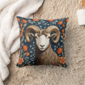 ビッエレガントクホルンシープウィリアムインスパイアモリス クッション (ブランケット)