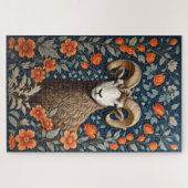 ビッエレガントクホルンシープウィリアムインスパイアモリス ジグソーパズル (横)